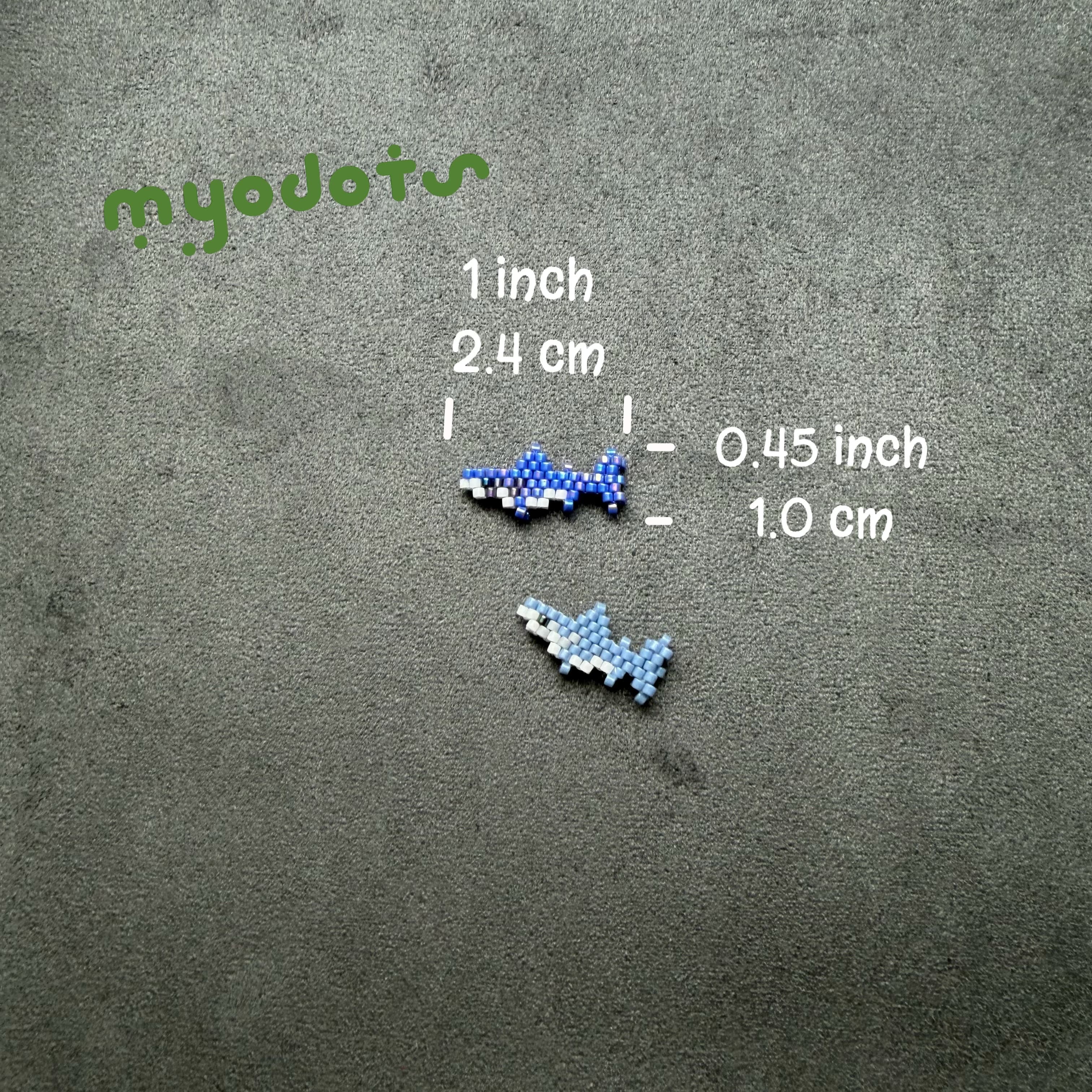 Double sided mini shark pattern