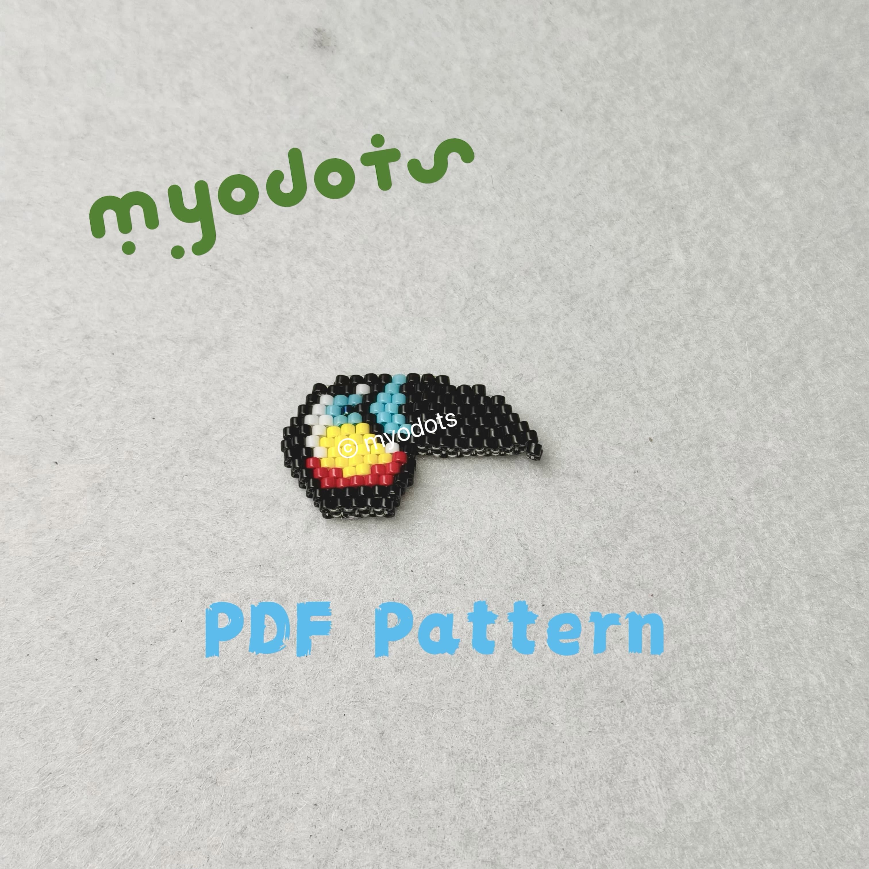 Channel-billed Toucan Beading Pattern/ round-shaped